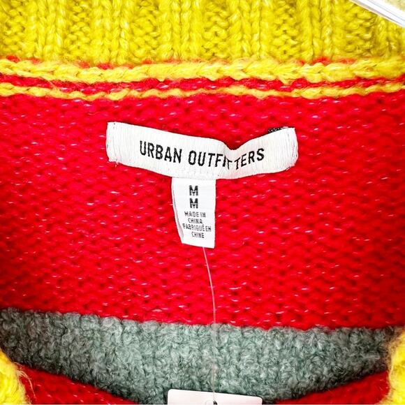 NWT Urban Outfitters Avery Striped Cropped‎ Sweater M - Picture 5 of 7